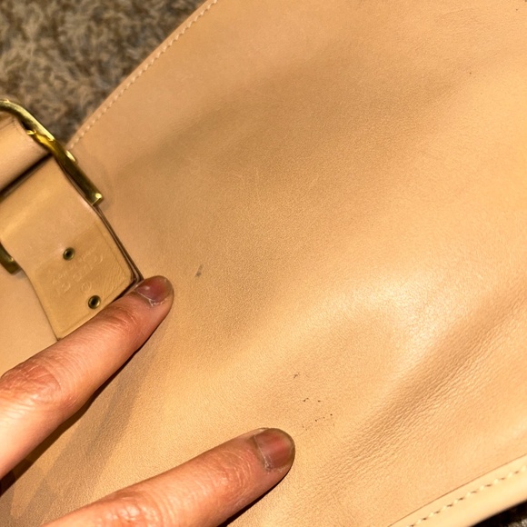 Vintage Gucci Tan Leather Shoulder Bag + Matching Wallet Set - Picture 12 of 16